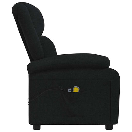 eldrevet massagestol stof sort