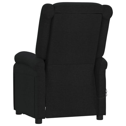 eldrevet massagestol stof sort