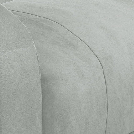 eldrevet massagestol fløjl lysegrå