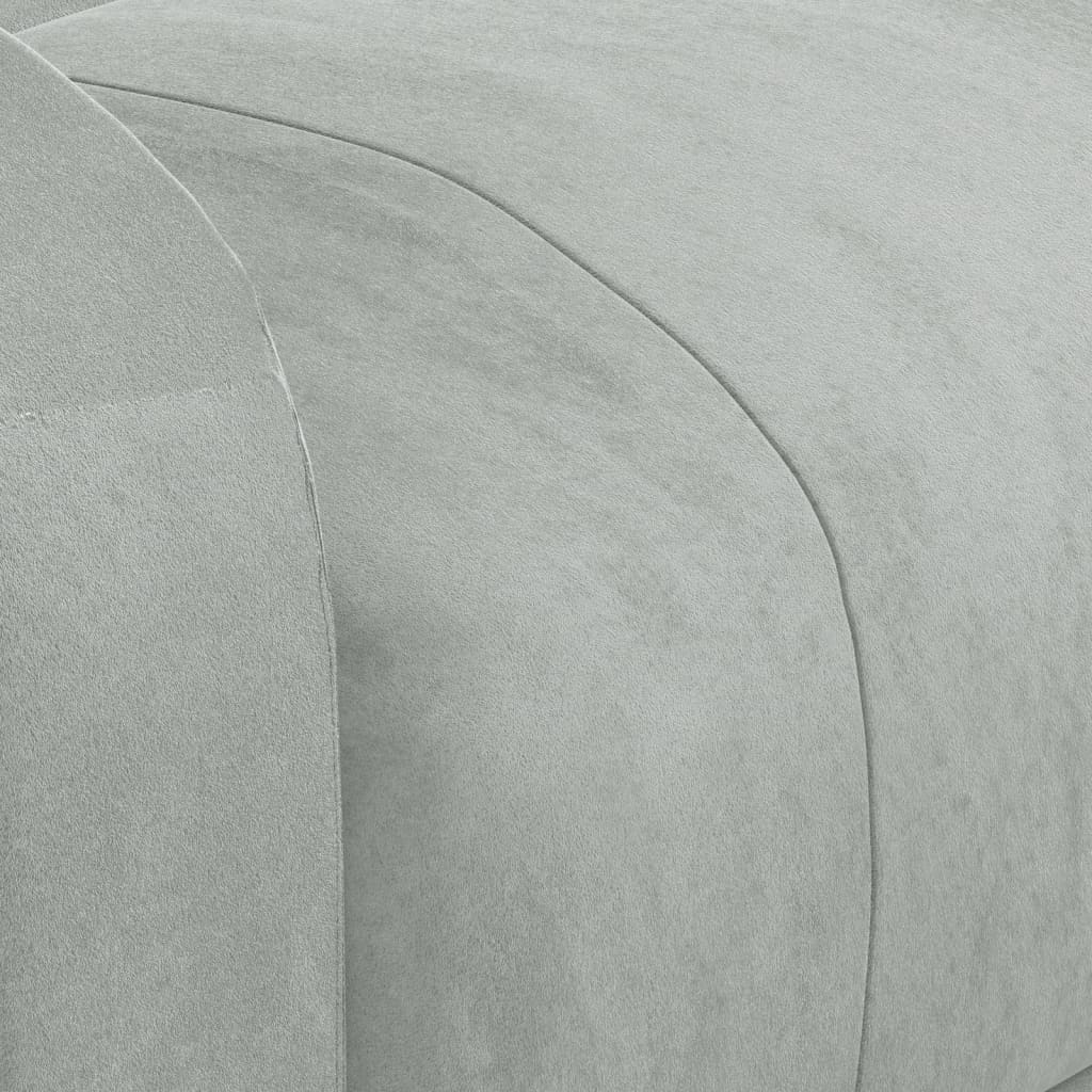 eldrevet massagestol fløjl lysegrå