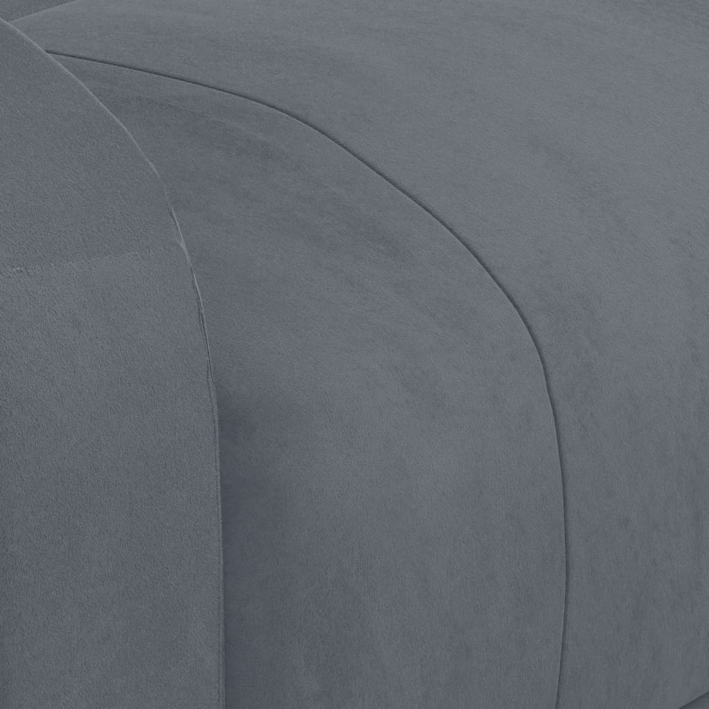 eldrevet massagestol fløjl mørkegrå