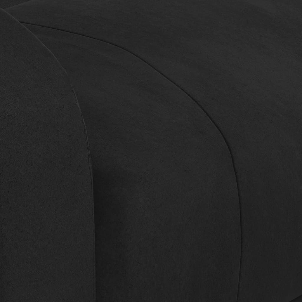 eldrevet massagestol fløjl sort