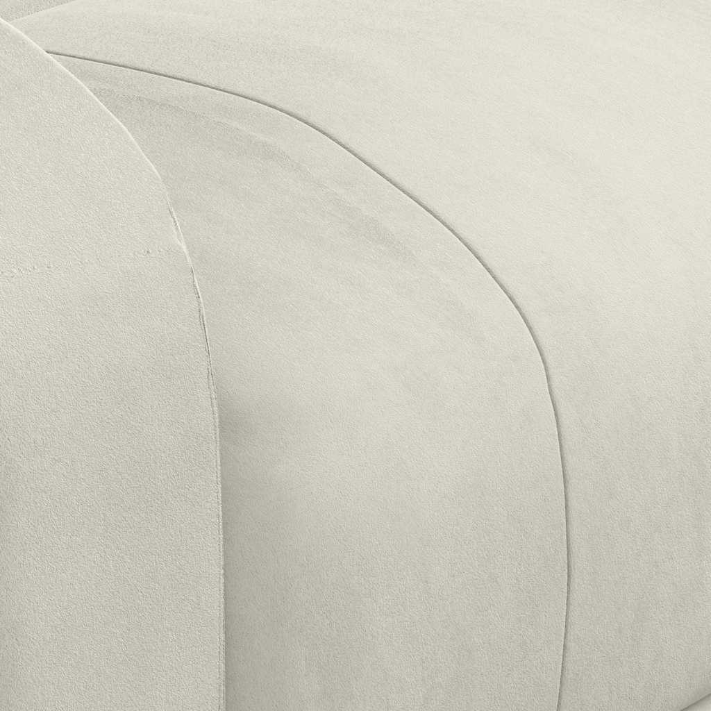 eldrevet massagestol fløjl cremefarvet