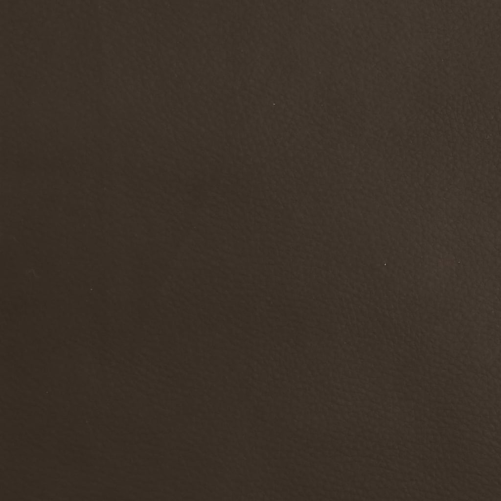 eldrevet lænestol kunstlæder brun