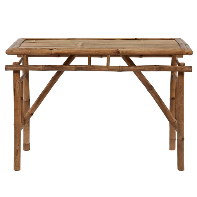 foldbart havebord 115x50x75 cm bambus