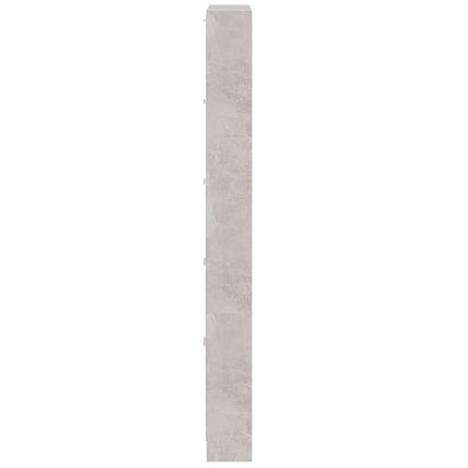 skoskab 59x17x169 cm konstrueret træ betongrå