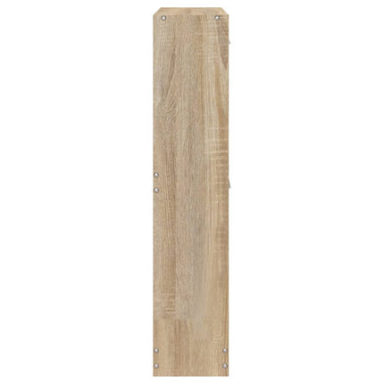 skoskab egetræ 59x17x81 cm konstrueret træ