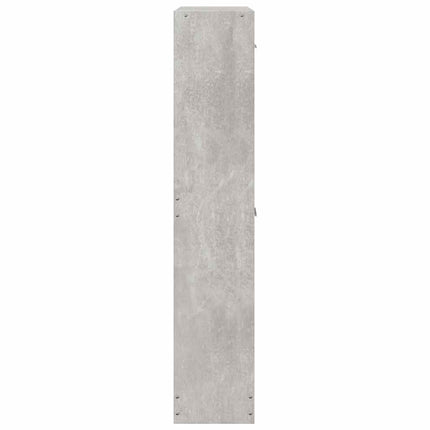 skoreol 59x17x81 cm konstrueret træ betongrå