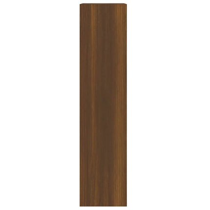 skoskab 63x24x103 cm konstrueret træ brun egetræsfarve