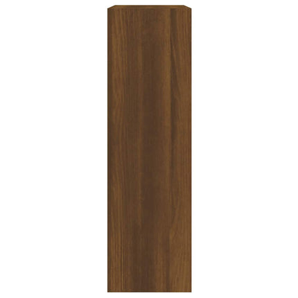 skoskab 63x24x81 cm konstrueret træ brun egetræ