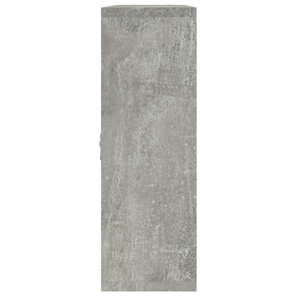 væghylde 8 rum betongrå