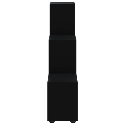 trappereol 107 cm konstrueret træ sort