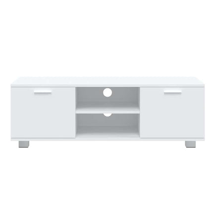 tv-bord 120x40,5x35 cm konstrueret træ hvid