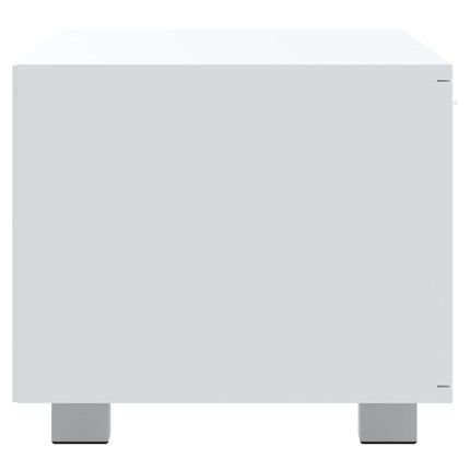 tv-bord 120x40,5x35 cm konstrueret træ hvid