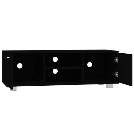 tv-bord 120x40,5x35 cm konstrueret træ sort