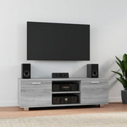 tv-bord 120x40,5x35 cm konstrueret træ grå sonoma-eg