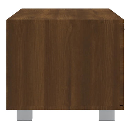 tv-bord 140x40,5x35 cm konstrueret træ brun egetræsfarve