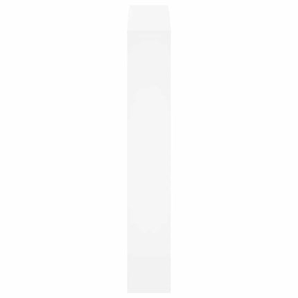 skoskab med spejl 3-lags højglans hvid 63x17x102,5 cm