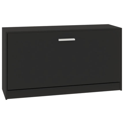 skobænk sort 80x24x45 cm konstrueret træ