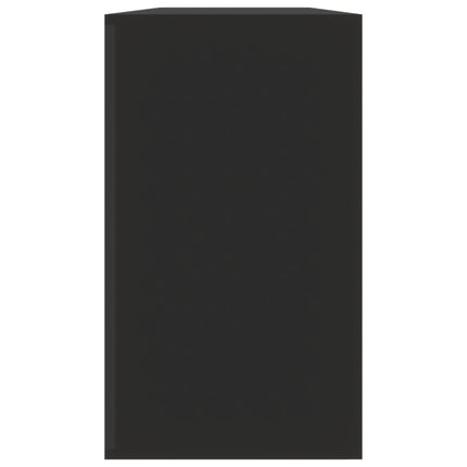 skobænk sort 80x24x45 cm konstrueret træ