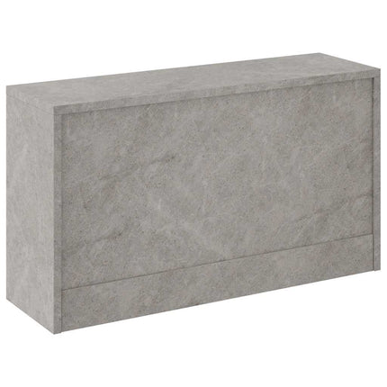 skobænk 80x24x45 cm konstrueret træ betongrå