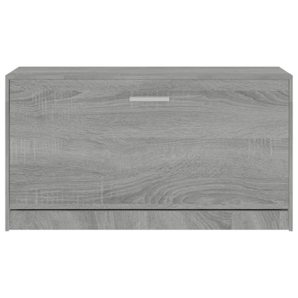 skoreol 80x24x45 cm konstrueret træ grå sonoma-eg