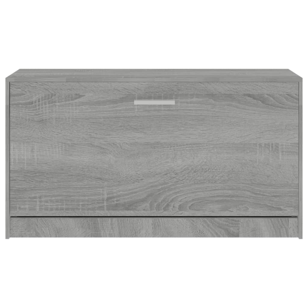 skoreol 80x24x45 cm konstrueret træ grå sonoma-eg