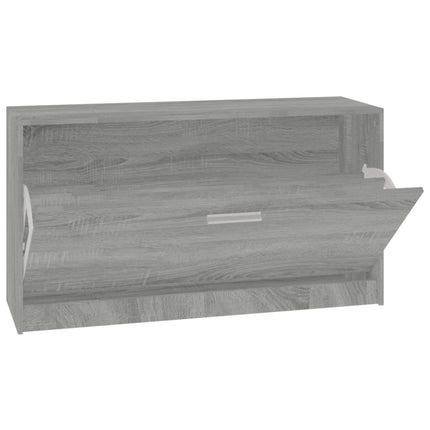 skoreol 80x24x45 cm konstrueret træ grå sonoma-eg