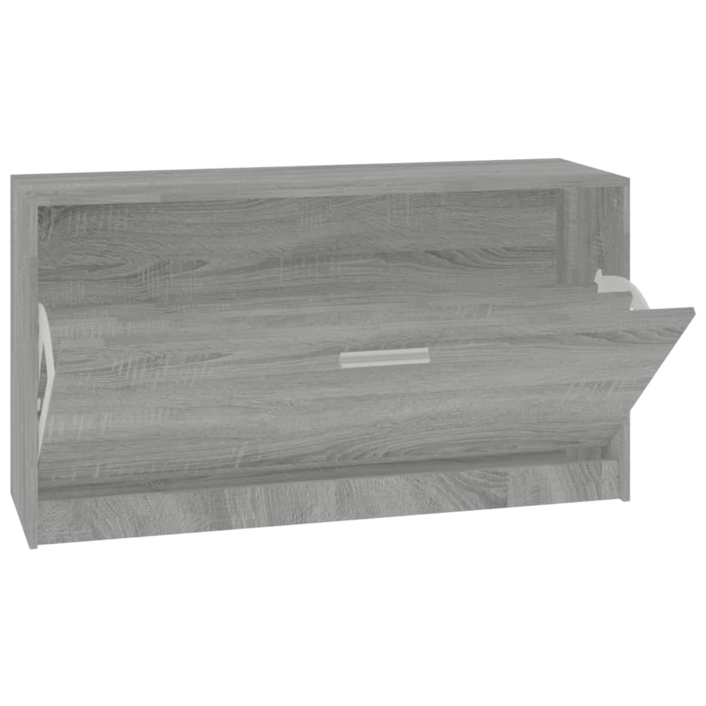 skoreol 80x24x45 cm konstrueret træ grå sonoma-eg