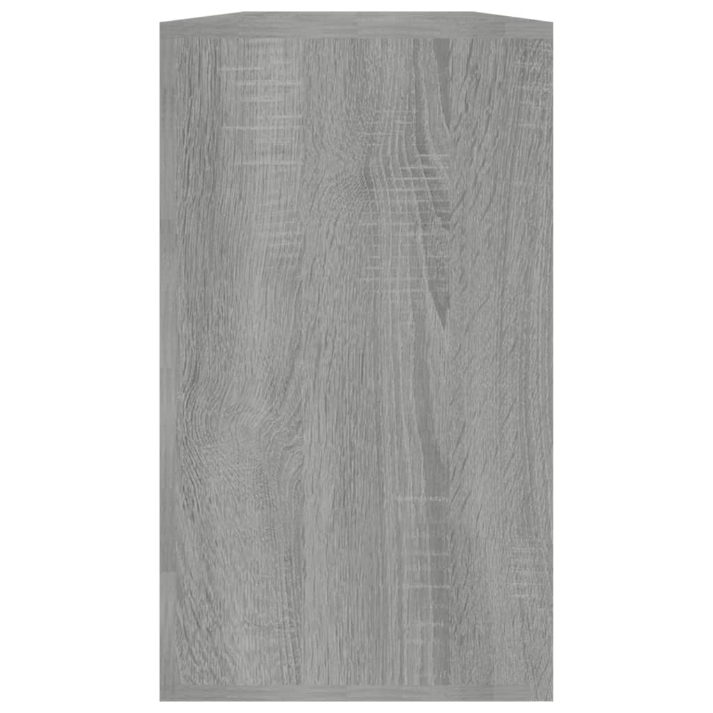 skoreol 80x24x45 cm konstrueret træ grå sonoma-eg