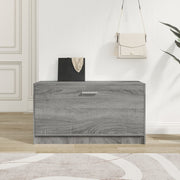 skoreol 80x24x45 cm konstrueret træ grå sonoma-eg