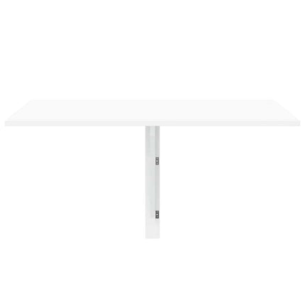 væghængt klapbord 100x60x56 cm konstrueret træ hvid højglans