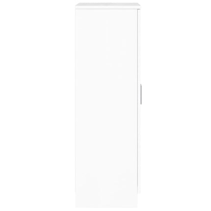 skoreol 55x35x108 cm konstrueret træ hvid højglans
