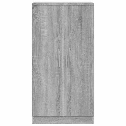 skoskab 55x35x108 cm konstrueret træ grå sonoma-eg