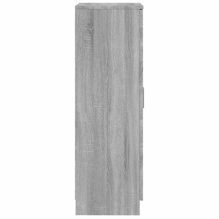 skoskab 55x35x108 cm konstrueret træ grå sonoma-eg