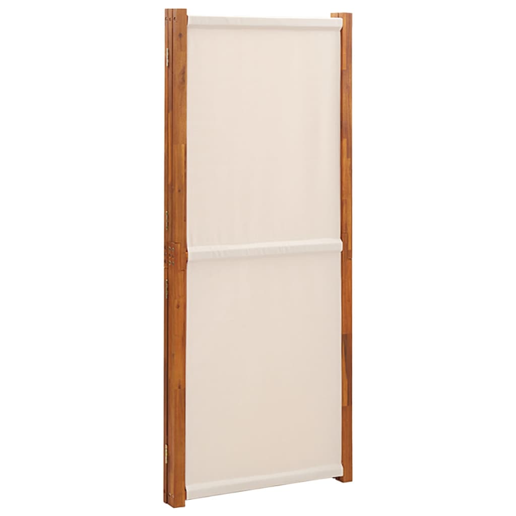 3-panels rumdeler 210x180 cm cremefarvet