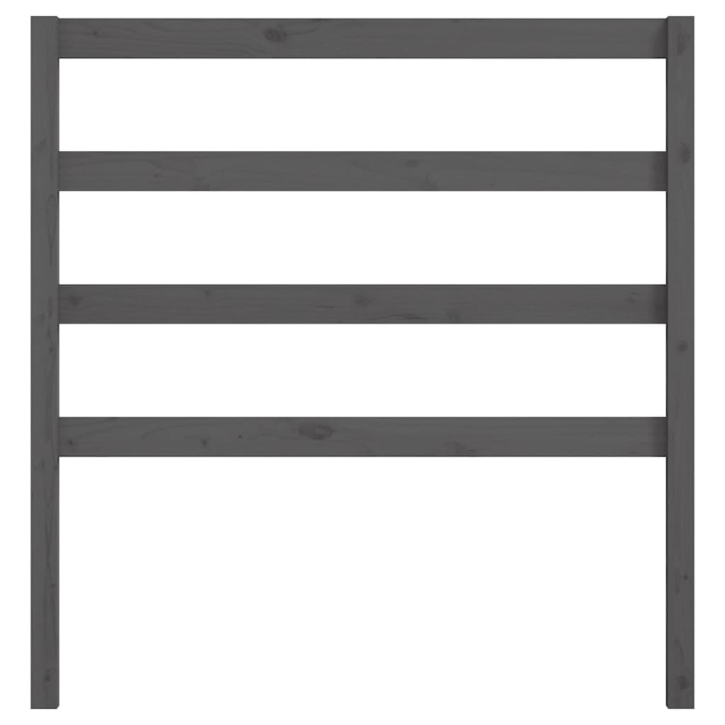 sengegærde 106x4x100 cm massivt fyrretræ grå