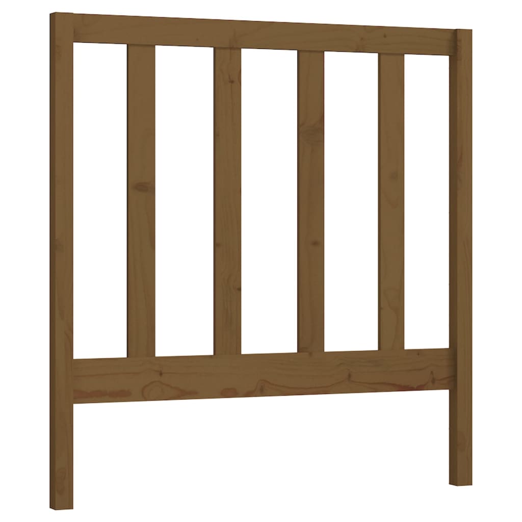 sengegærde 96x4x100 cm massivt fyrretræ gyldenbrun
