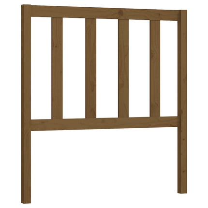 sengegærde 106x4x100 cm massivt fyrretræ gyldenbrun