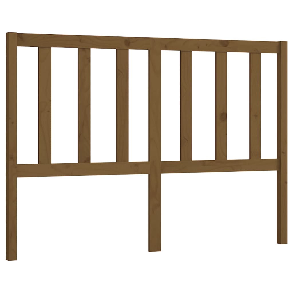sengegavl 156x4x100 cm massivt fyrretræ gyldenbrun