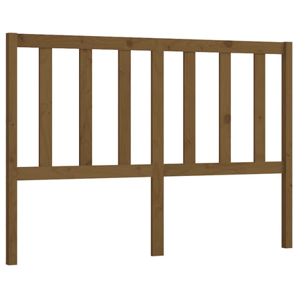 sengegærde 166x4x100 cm massivt fyrretræ gyldenbrun