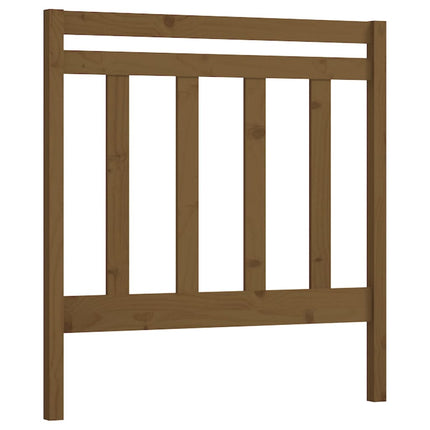 sengegærde 106x4x100 cm massivt fyrretræ gyldenbrun