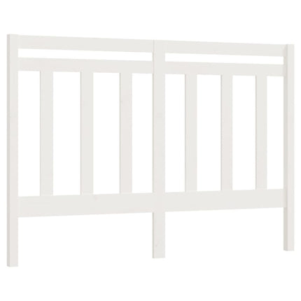 sengegærde 156x4x100 cm massivt fyrretræ hvid