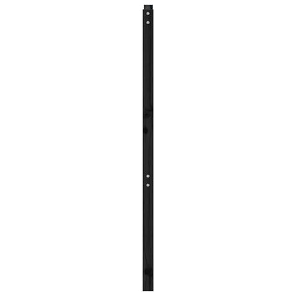 sengegærde 96x4x100 cm massivt fyrretræ sort