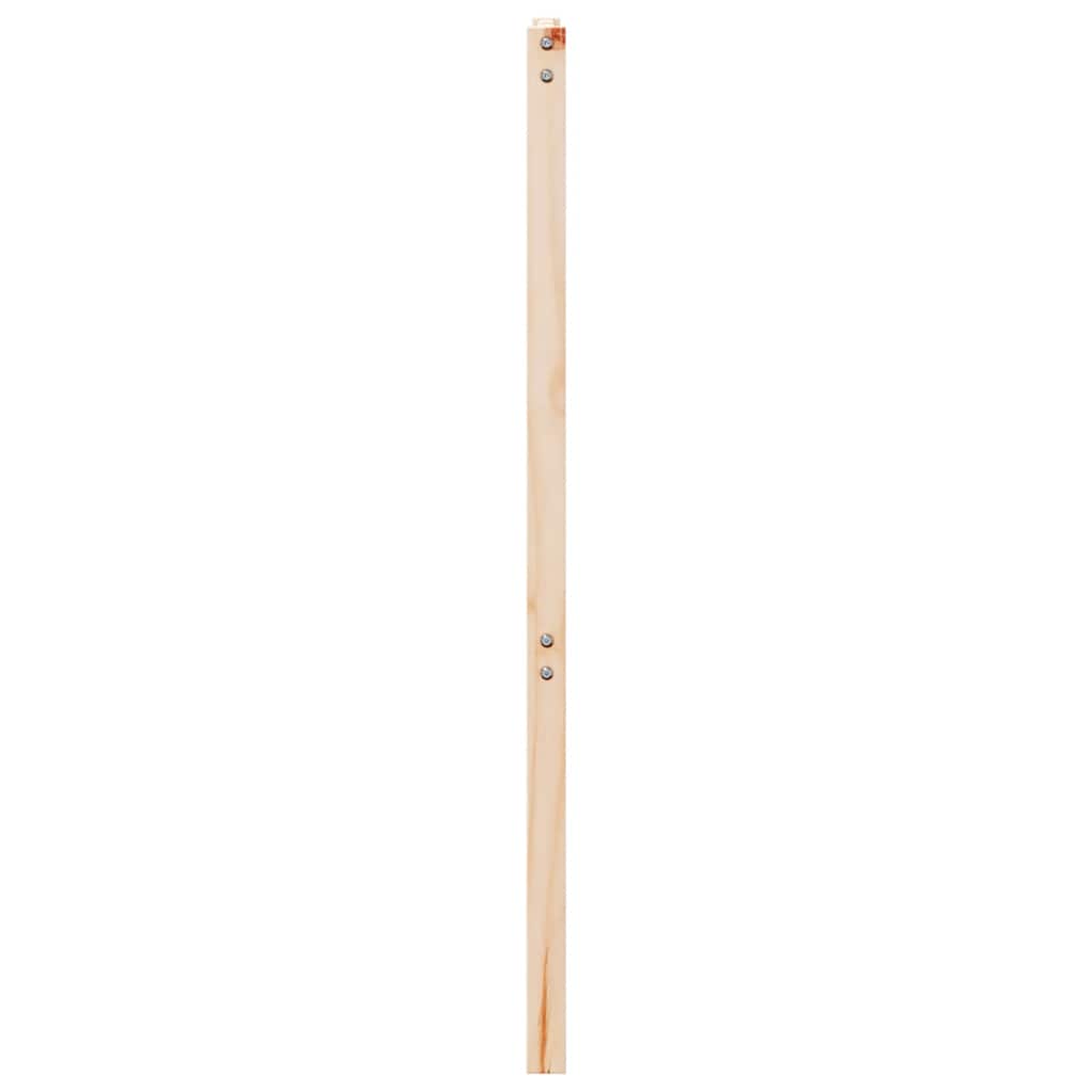 sengegærde 141x4x100 cm massivt fyrretræ