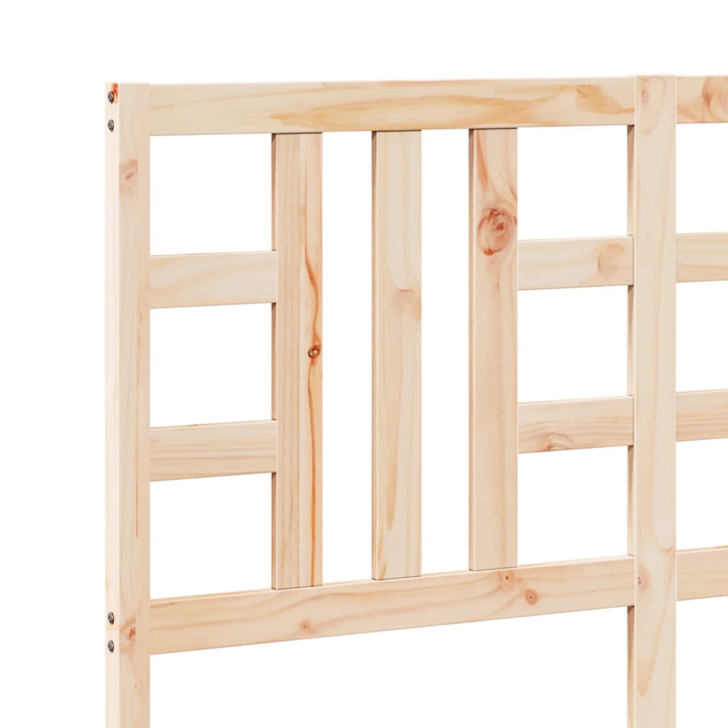 sengegærde 141x4x100 cm massivt fyrretræ