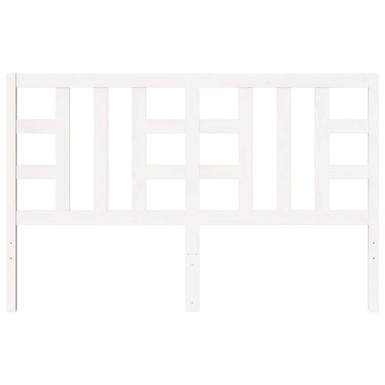 sengegærde 156x4x100 cm massivt fyrretræ hvid