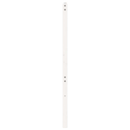sengegærde 156x4x100 cm massivt fyrretræ hvid