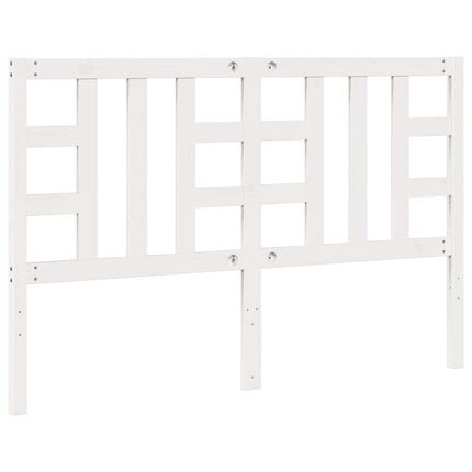 sengegærde 156x4x100 cm massivt fyrretræ hvid