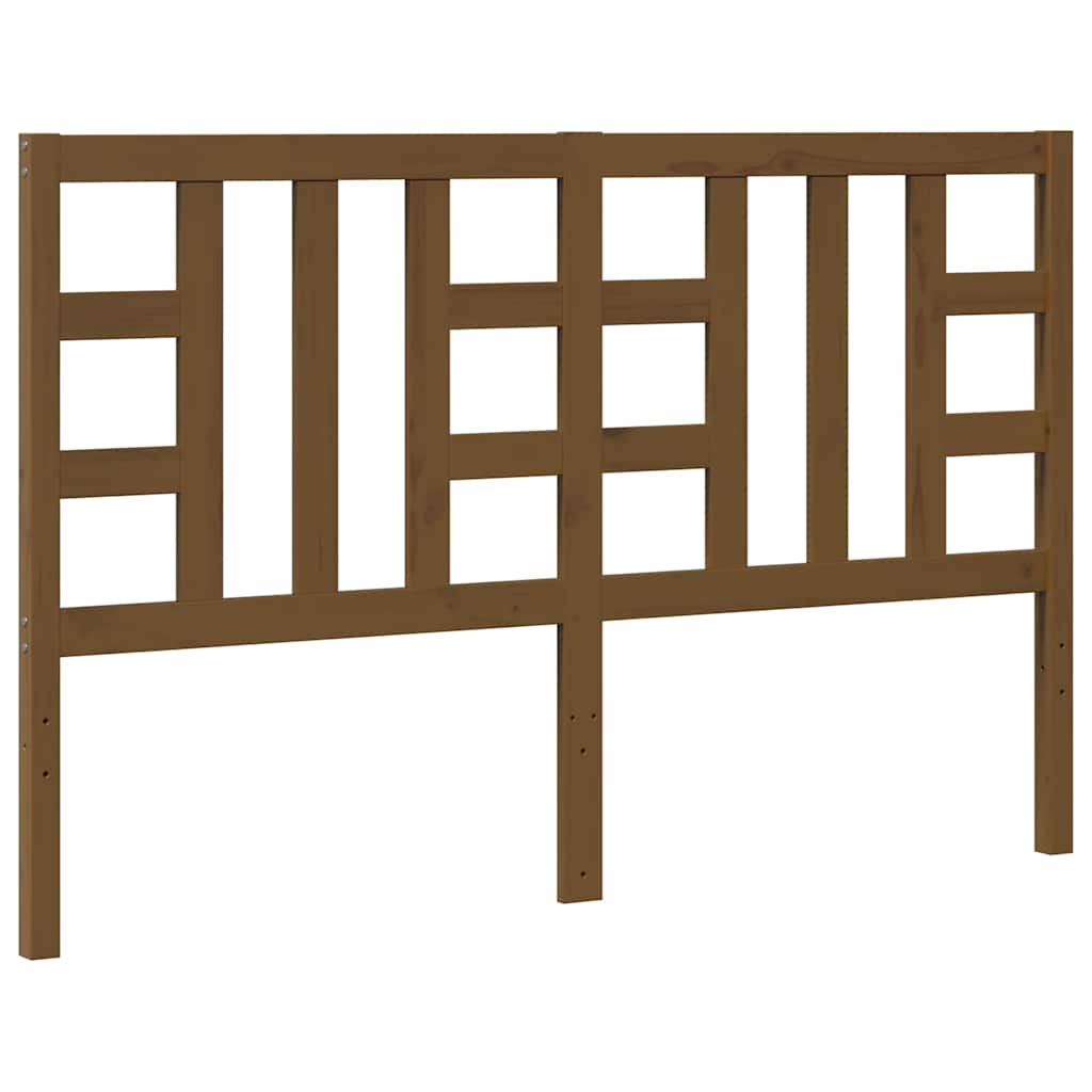 sengegærde 156x4x100 cm massivt fyrretræ gyldenbrun